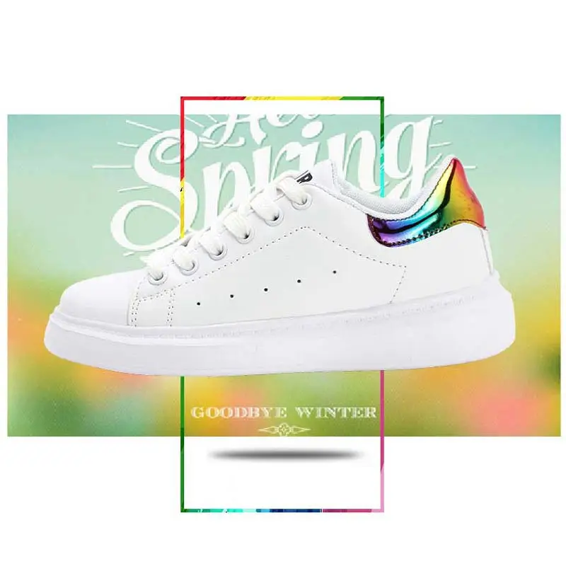 PU Leather Sneakers for Running Shoes Women Shoes Sport Woman Sports Shoes Lady White Chaussures Femmes T Nouveau 2019 Gym A-257