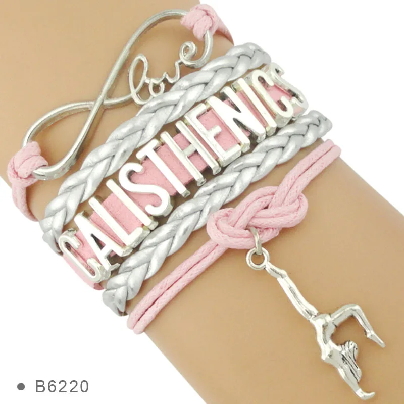 

Infinity Love Calisthenics Players Gymnastic Aerobics bangles for Athletes Gymnast Gymnastics Bracelets for Girls Women