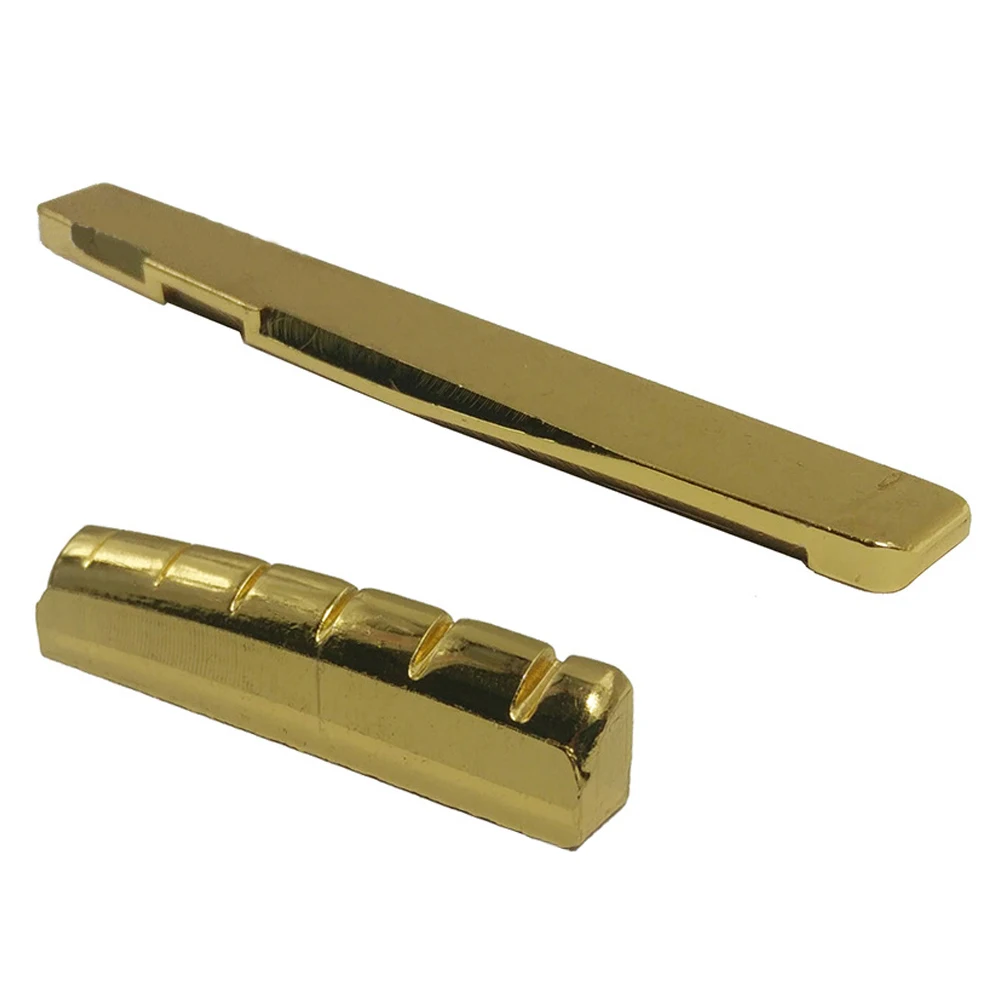 Brass 6 String Acoustic Guitar Bridge Nut and Saddleguitar bridge nut
