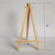 1 шт. мини-художника деревянный мольберт деревянные Свадебные настольные таблички Стенд Дисплей Держатель для вечерние украшения 16*9 см Triange мольберт
