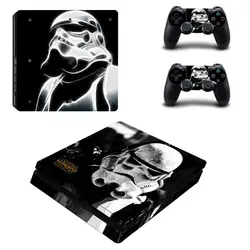 New Star войны PS4 Slim кожи Стикеры для Sony Игровые приставки 4 консоли и 2 Пульты ДУ для игровых приставок PS4 Slim кожи Стикеры виниловая наклейка