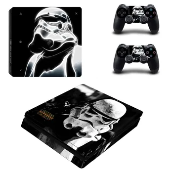 

New Star Wars PS4 Slim Skin Sticker For Sony PlayStation 4 Console and 2 Controllers PS4 Slim Skin Sticker Vinyl Decal