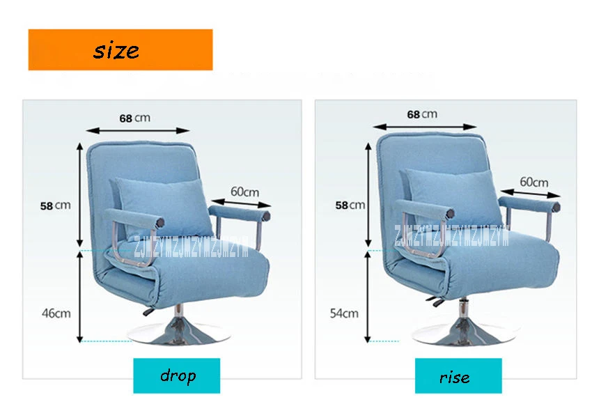 X1 многофункциональное офисное кресло складной один диван-кровать для ленивых 5-Шестерни регулировки компьютер стула вращение на 360
