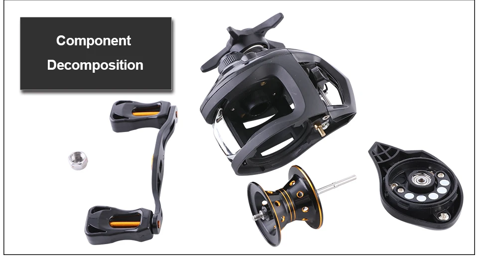 GLUREE Super Light Carbon Body Baitcasting Fishing Reel 12+1BB 6.31 Left  Right Hand Lure Fishing Reel FreshSalt Water Tools (19)