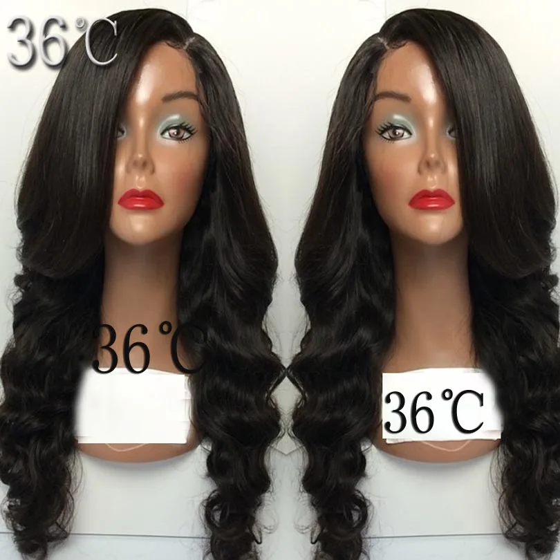 Virgin Chinese Hair 10" 34" lace front wig human hair wigs glueless
