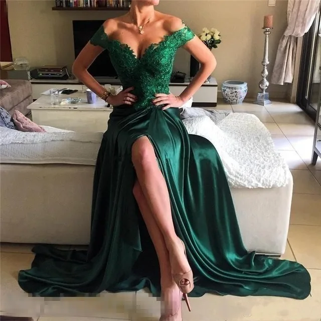 Исламское платье De Soiree Arabian Формальные платья изумрудно-зеленого цвета vestido de festa Формальные платья сексуальные вечерние платья vestido longo - Цвет: same as pic