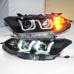 LED Ангельские глазки фара для Toyota Vios 2013-2014 года U Стиль lf