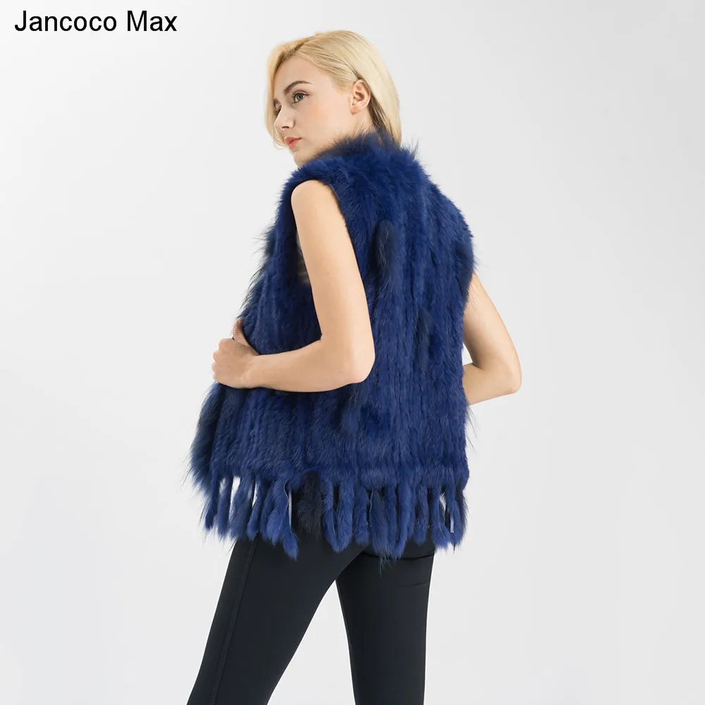 Жилет из натурального меха кролика 17 цветов E1000|raccoon dog fur|real furvest rabbit |