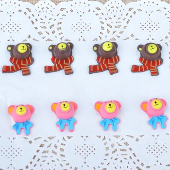

100 Pcs Wooden Bear Sticker Bear Confetti Baby Shower Children Kids DIY Craft Wedding Decoration Table Home Party Holiday Decor