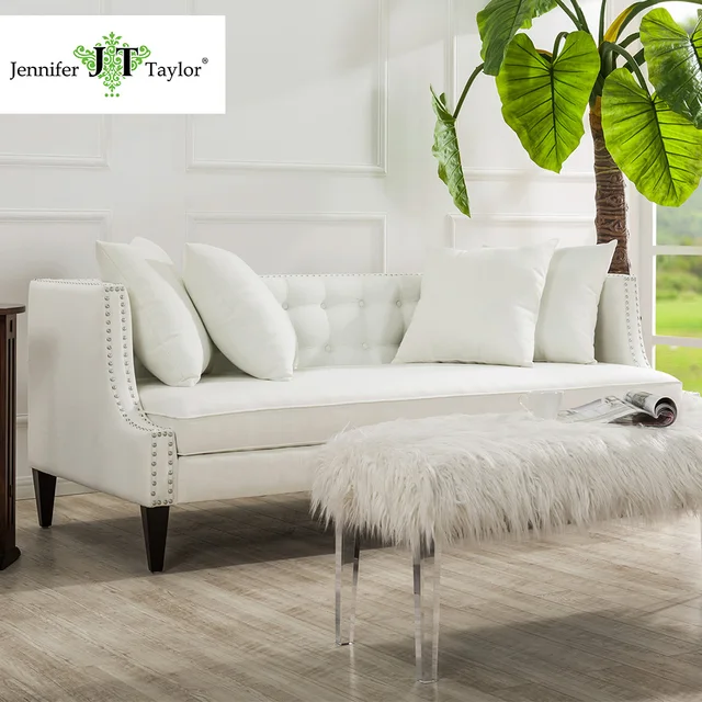 Jennifer Taylor Caroline Antique White Sofa82w X Jennifer Taylor Caroline Antique White Sofa82w X