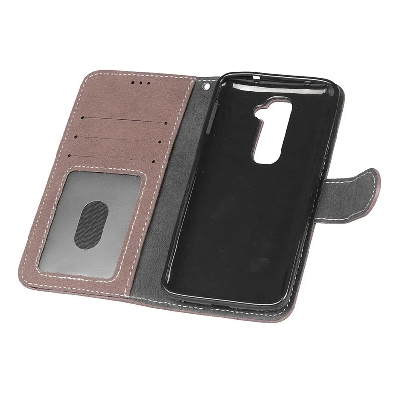 Чехол для LG G2 D801 D802 однотонный кожаный чехол G 2 D 802 Модный s с отделениями карт