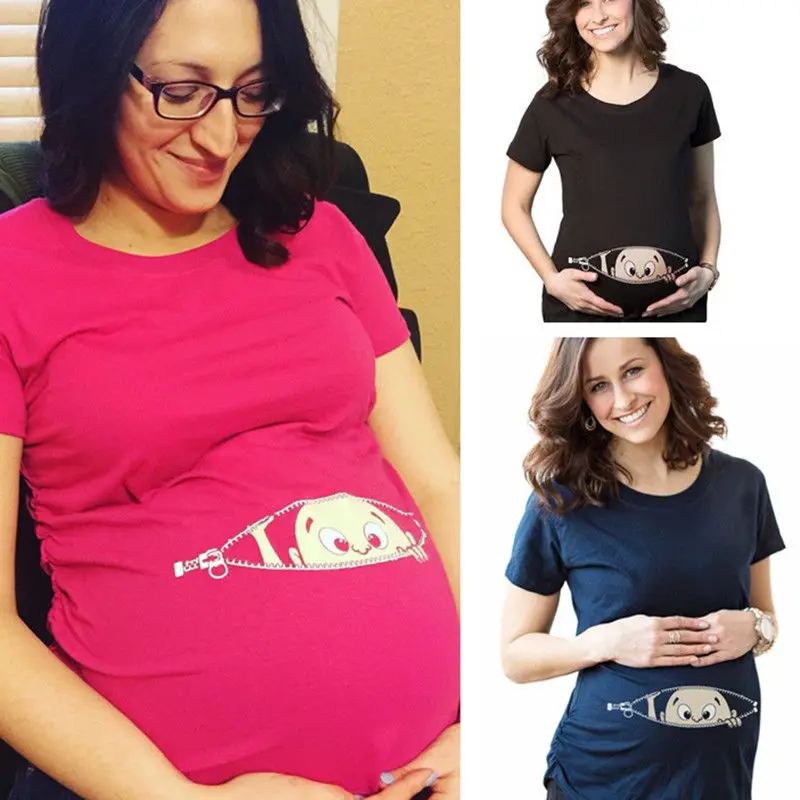 Новинка года; летняя футболка для беременных; женская футболка с героями мультфильмов; детская футболка с принтом; Одежда для беременных; забавная футболка размера плюс M-3XL