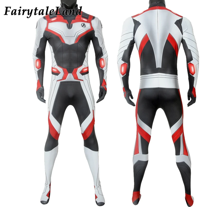Avengers Endgame Captain America Costume Halloween 3D Printing Jumpsuit Avengers Superhero Team Uniform Thor Iron Man Jumpsuit
