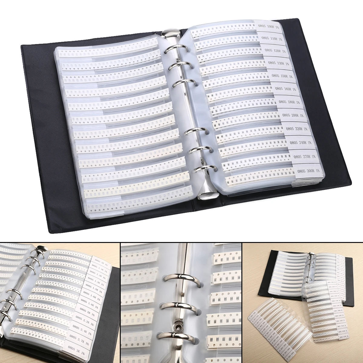 Mayitr 4250pcs 0ohm -10M 170 Values 0805 1% SMD SMT Chip Resistors Assortment Kit Sample Book