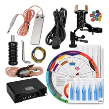 1 Набор черный цвет стрекоза Татуировка машина Татуировка источник питания группа костюм профессиональная татуировка Сделай Сам Татуировка боди-арт инструмент капля