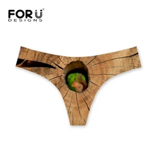 Forudesigns/G стринги купальник Танкини Купальники Симпатичные Белка с животным принтом пикантные бразильские Плавки бикини Низ пикантные Купальники для малышек