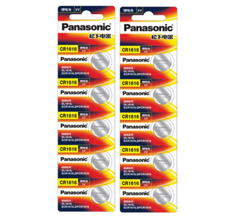 10 шт./лот PANASONIC CR1616 DL1616 ECR1616 LM1616 1616 3V литиевые батареи Кнопочная батарея|coin battery|3v