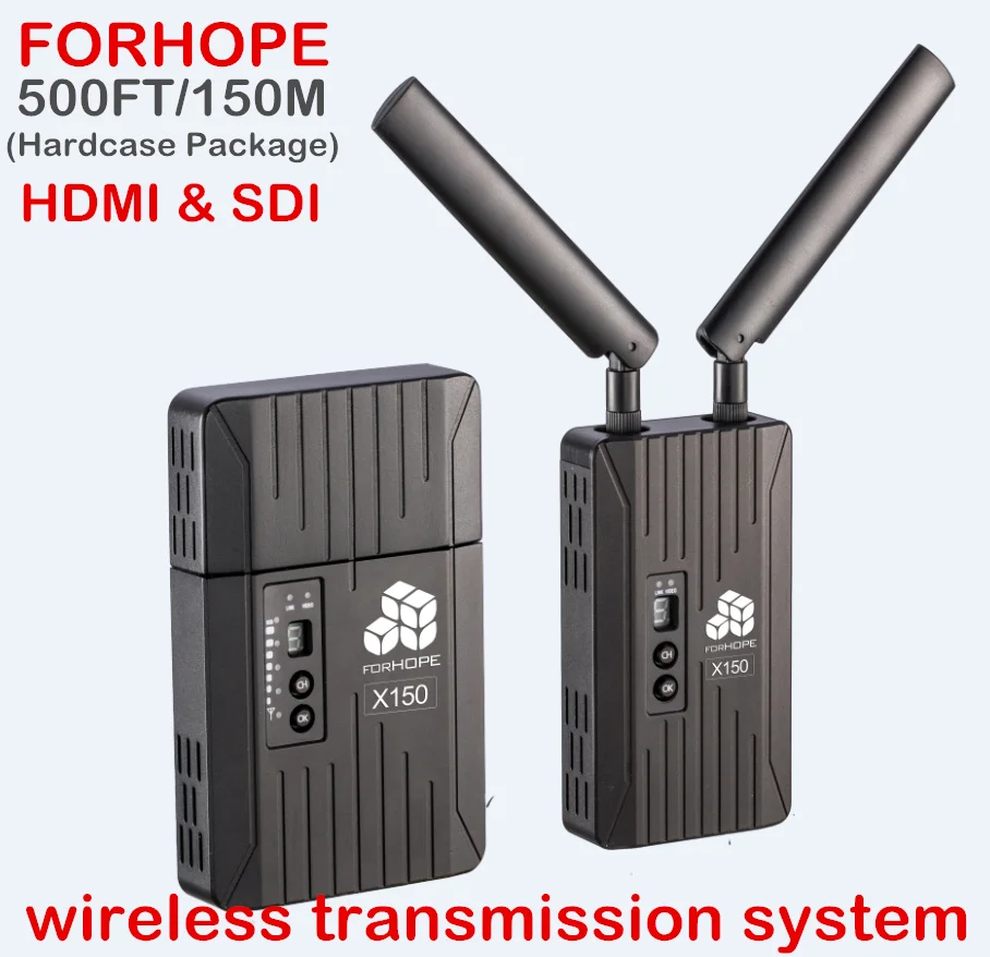 

forHOPE Wireless Transmission System 500FT Professional Broadcast Cameara SDI HDMI 1080P HD Video Transmitter & Receiver System