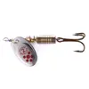 1 Pcs 6.7cm/7.3g Artificial Gold / Silver Spoon Lure Metal Spinner Fishing Lures Pesca Fishing Tackle Spinner Bait 4# Hook ► Photo 3/6