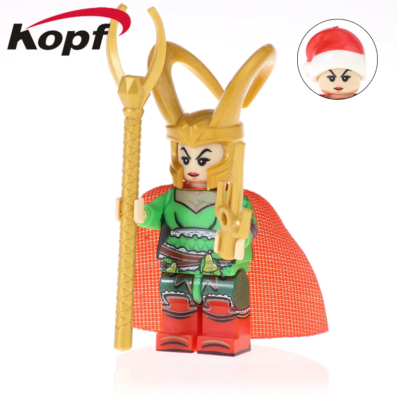 20Pcs PG1649 Super Heroes Merry Christmas Gift Figures Building Blocks  Assemble Joker Loki Thanos Toys For Children  PG1649 