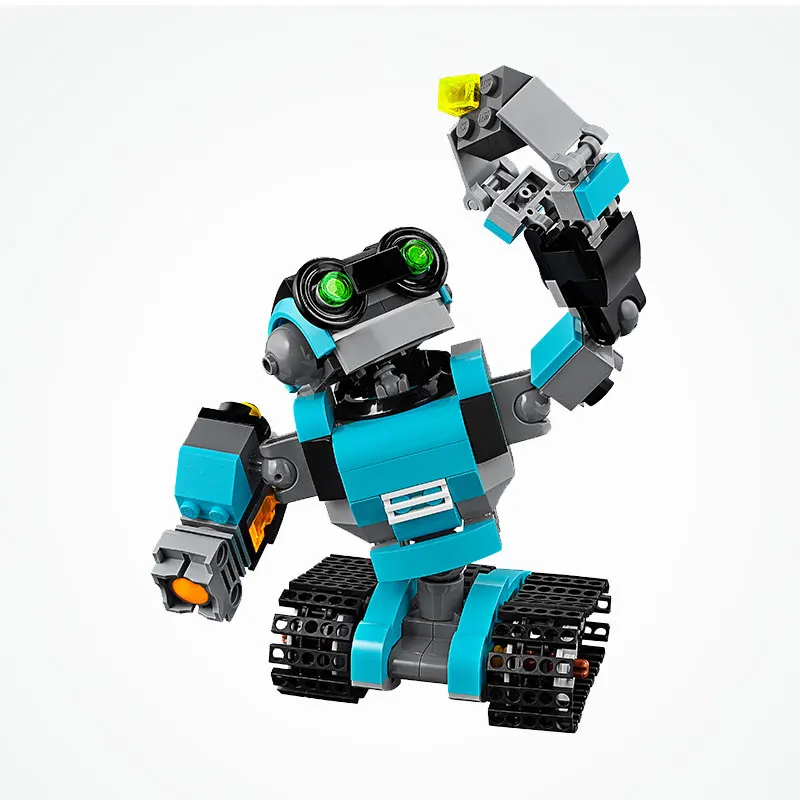 

3-IN-1 Creator Series Robo Explorer Set 205Pcs DIY Building Blocks Rebuildable Robot Dog & Bird Model Toys Bricks For Children