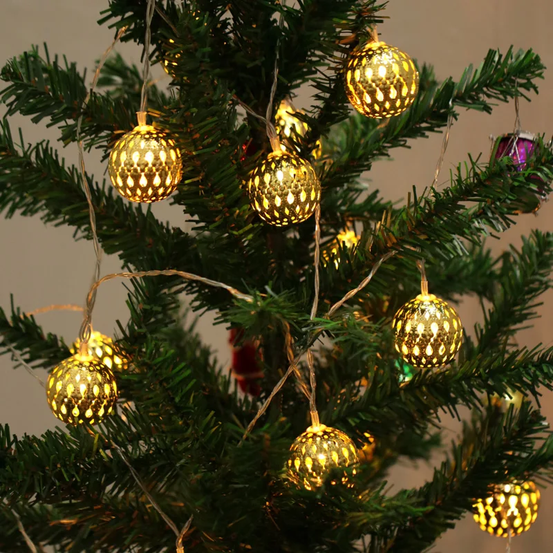 

Xmas Creative Design Lron Light String Decorative Light Solar Christmas Lantern Merry Christmas Decoration Navidad