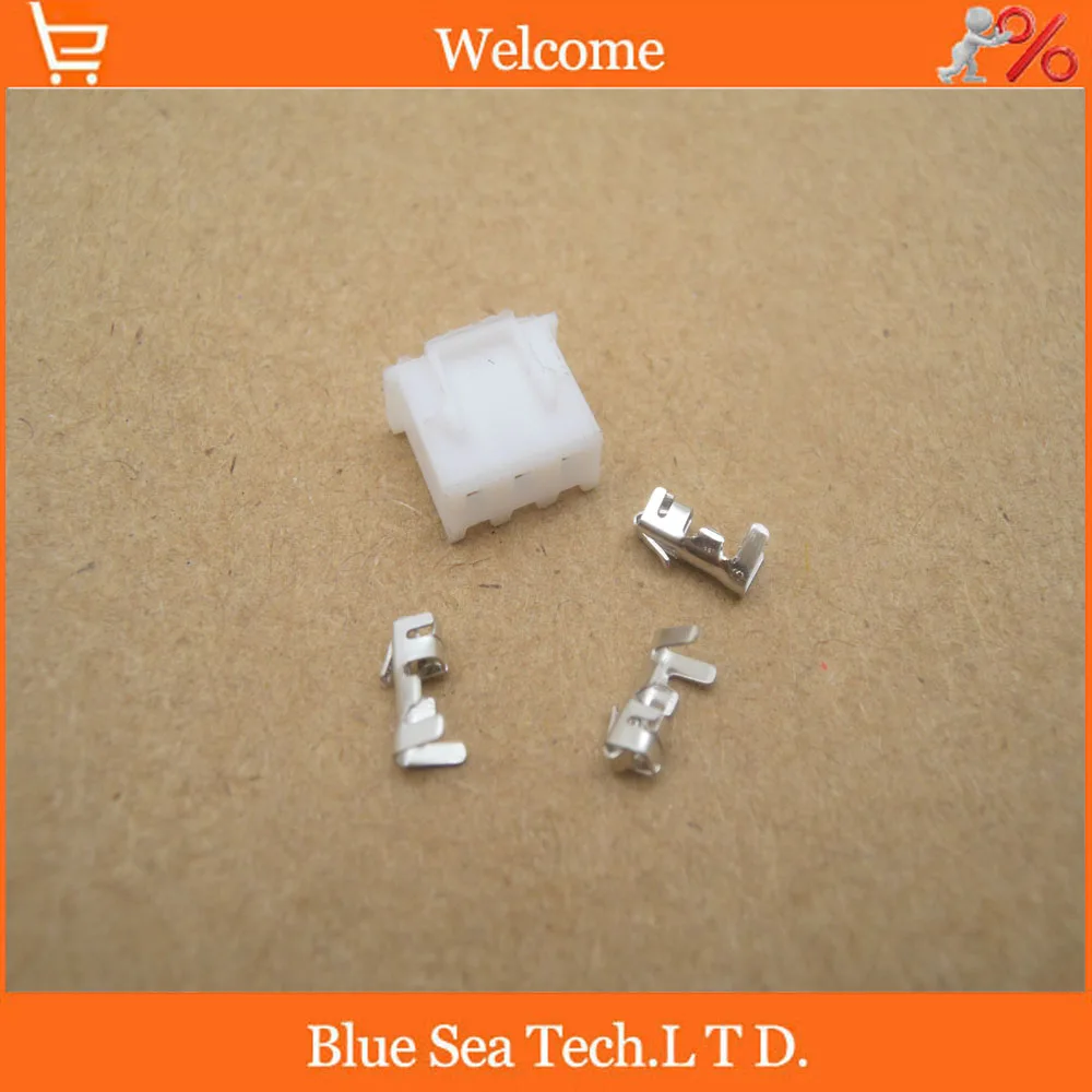 

1000pcs 3 Pin XH female Connector 2.54mm XH-3P Kits(include terminals) for PCB/Automotive/electronic circuit ect.