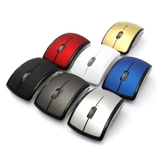 2.4GHz Wireless Mouse USB Optical Mouse Arc Ultra-thin Folding Foldable Mouse Computer Gaming Mouse Gamer Mice PC for Laptop