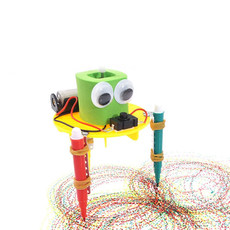 VVVVANKER Doodle Robot électrique Kits de Construction Technologie Invention Enfants Early Learning Toy