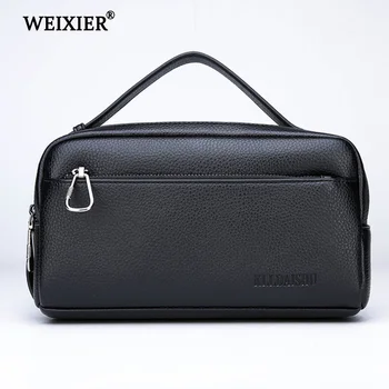 

WEIXIER PU Leather Casual portfolio wallets high quality Male Large Capacity Purse Cell Phone Pocket CarteiraMasculina