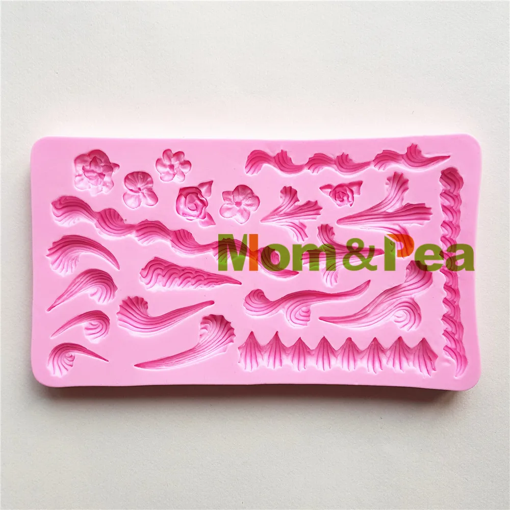 

Mom&Pea MPA1786 Piping Shaped Silicone Mold Cake Decoration Fondant Cake 3D Mold Food Grade