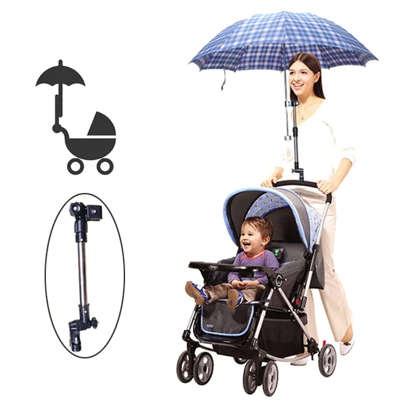 Adjustable Mount Stand Baby Stroller Cane Accessories Umbrella Stretch