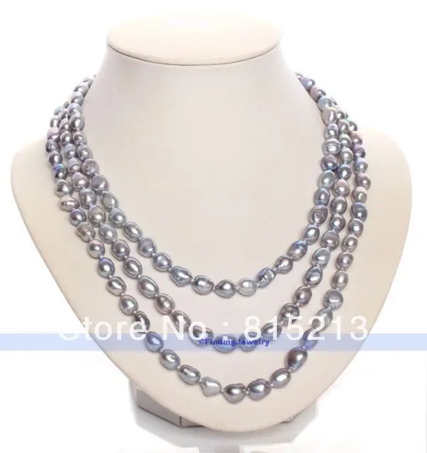 

FREE SHIPPING>>>@@ > N31 3 Strands Genuine Freshwater Pearl Necklace