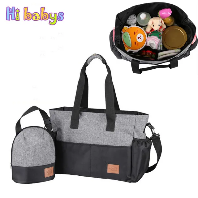 

2018 Organizer Baby Diaper Bags Gray Mother Baby Handbags Maternity Bags For Baby Stroller Bag Mummy Nappy Changing Bag Fashion