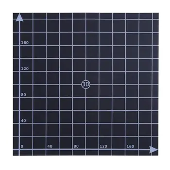 

3D Printer Heat Hot Bed Sticker Coordinate Printed 220x220mm Hot Bed Surface Sticker Black for 3D Printer Parts