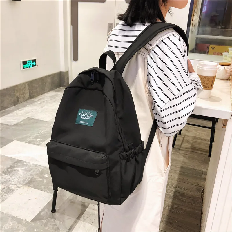 

2019 School Bags For Teenagers Vintage Brief Style Women Big Bags Oxford Waterproof Men Travel Bags Schoolbag For Sale Ryugak