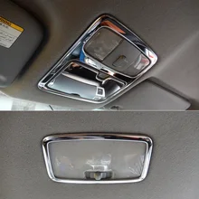 Передняя и задняя потолочная крыша из нержавеющей стали, светильник для чтения, накладка, рамка для Toyota Land Cruiser Prado J120 2003-2009