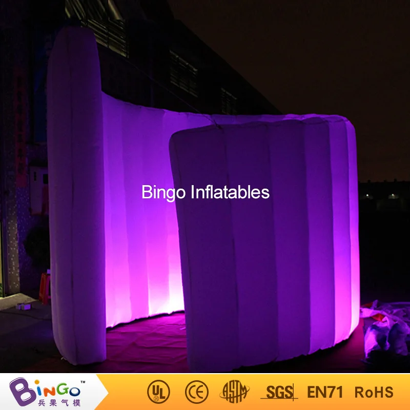 

Customized 3X3 meters screw spiral inflatable photo booth wall / inflatable concert wall toy tents
