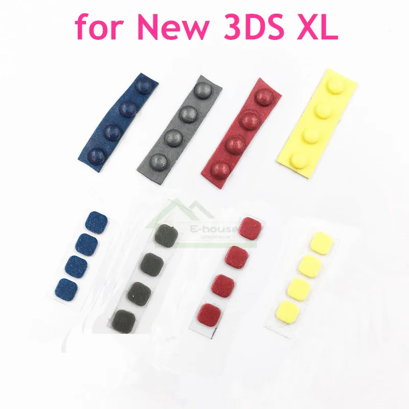 

8pcs/ Set for New 3DS XL Console Front Back Screw Rubber Feet Cover Upper LCD Screen Screws Cover Rubber replacement