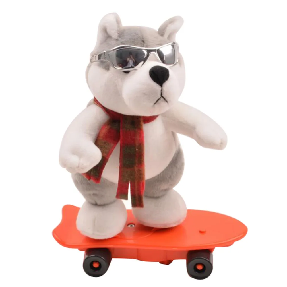 Lucu Elektronik Hewan Keren Skateboard Anjing Kuda Bernyanyi Menari
