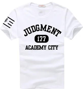 

Toaru Kagaku no Railgun Judgment T-shirt Animation Comic Fashion Cosplay