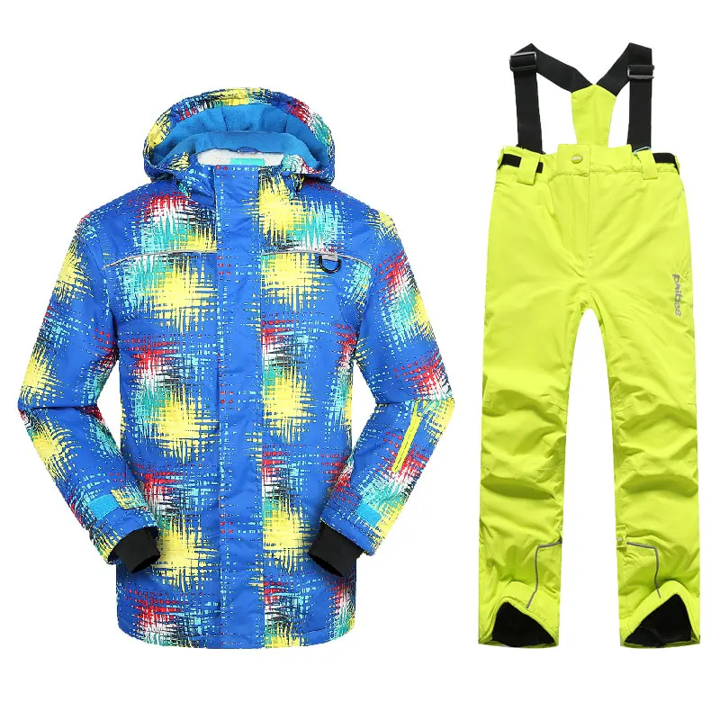 

Boys Ski Suit Kids Ski Jacket and Snow Pants Windproof Waterproof -30 Degree