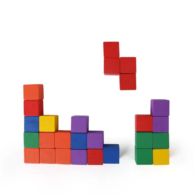 100 pcs/set Wooden Cubic Brick Game 2cm Cubes DIY color Blocks Set Toys Wooden Educational Toys For Baby Children 100 pcs/set Wooden Cubic Brick Game 2cm Cubes DIY color Blocks Set Toys Wooden Educational Toys For Baby Children
