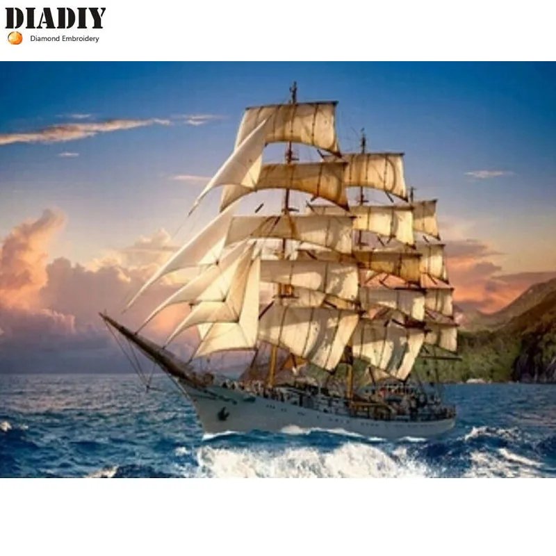 DIADIY 5D алмазная картина diy кристальная из квадратных стразов наборы для вышивки