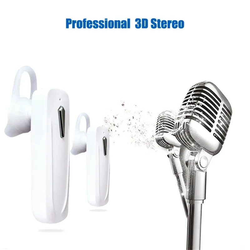 M165 Mini Bluetooth Headset Wireless Earbuds Handsfree Stereo Bass Earphone Earpiece with Mic For All Phone For Huawei Xiaomi