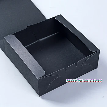 

14*14*5cm Black kraft paper box,Cake Packing Handmade Dessert Moon Cake Package Home Party Candy Cookie Gift Packaging Box