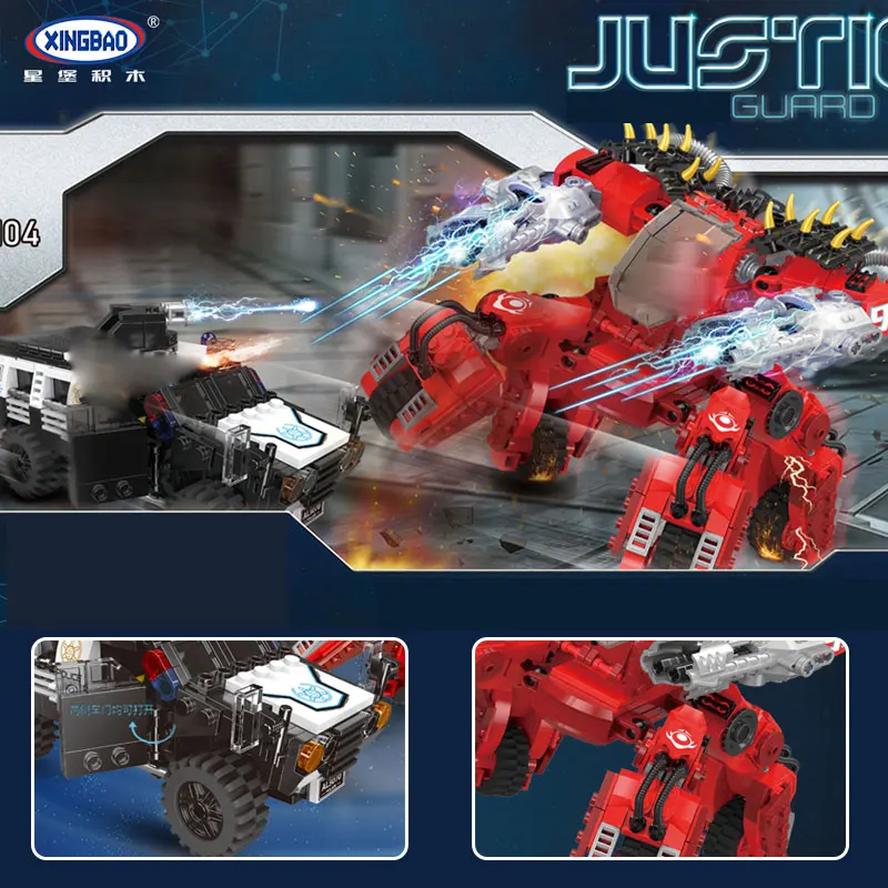 

XingBao 02104 New Kids Toys City Series The Polices car chasing Set Model Building Blocks Bricks Toys For Kids Christmas Gifts