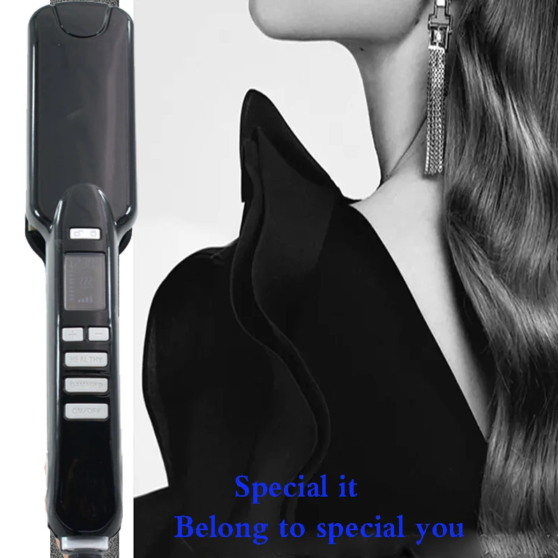 Модный профессиональный выпрямитель для волос, 450 градусов, ЖК-дисплей, 2 в 1, прямые волосы, Прямая с фабрики