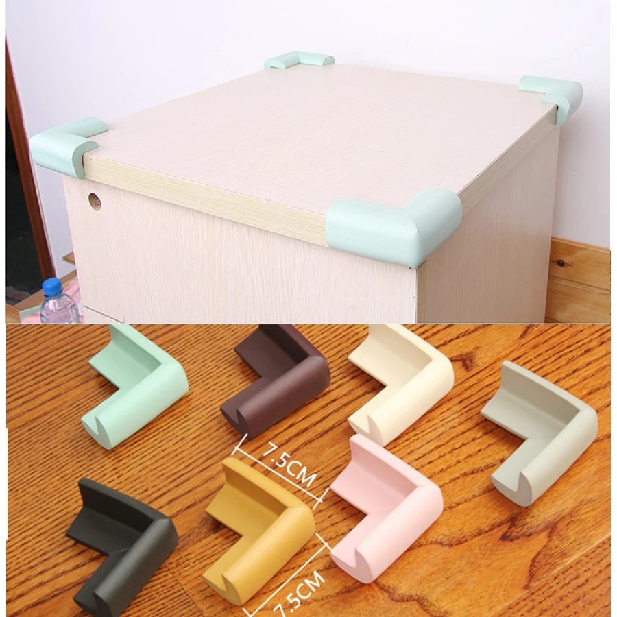 4 Pieces Big Size 7*7*3.5 Table Desk Corner Protector Child Baby Safety