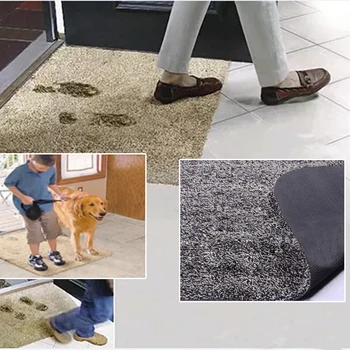 

Indoor Super Absorbs Doormat Latex Backing Non Slip Door Mat for Small Front Door Inside Floor Dirt Trapper Cotton Entrance Rug